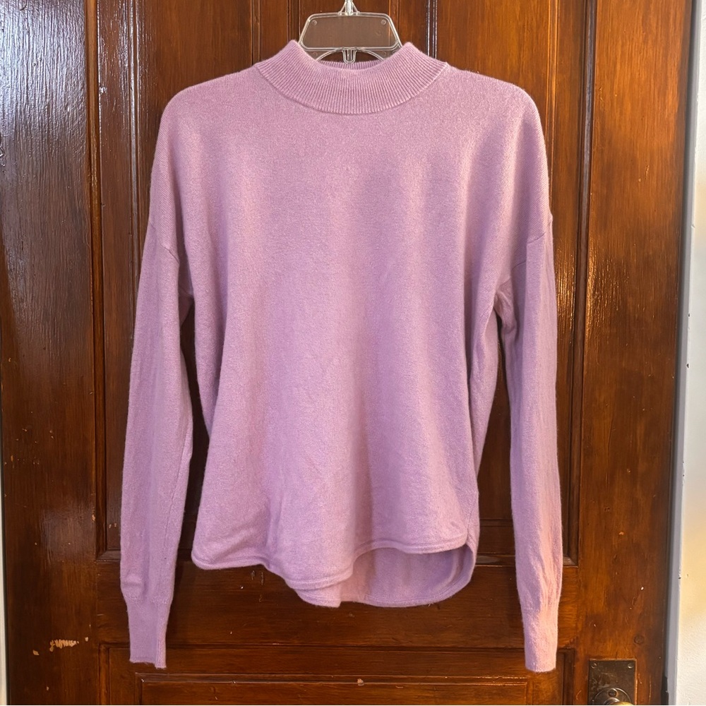 Madewell Classic Lavender Mock neck Sweater